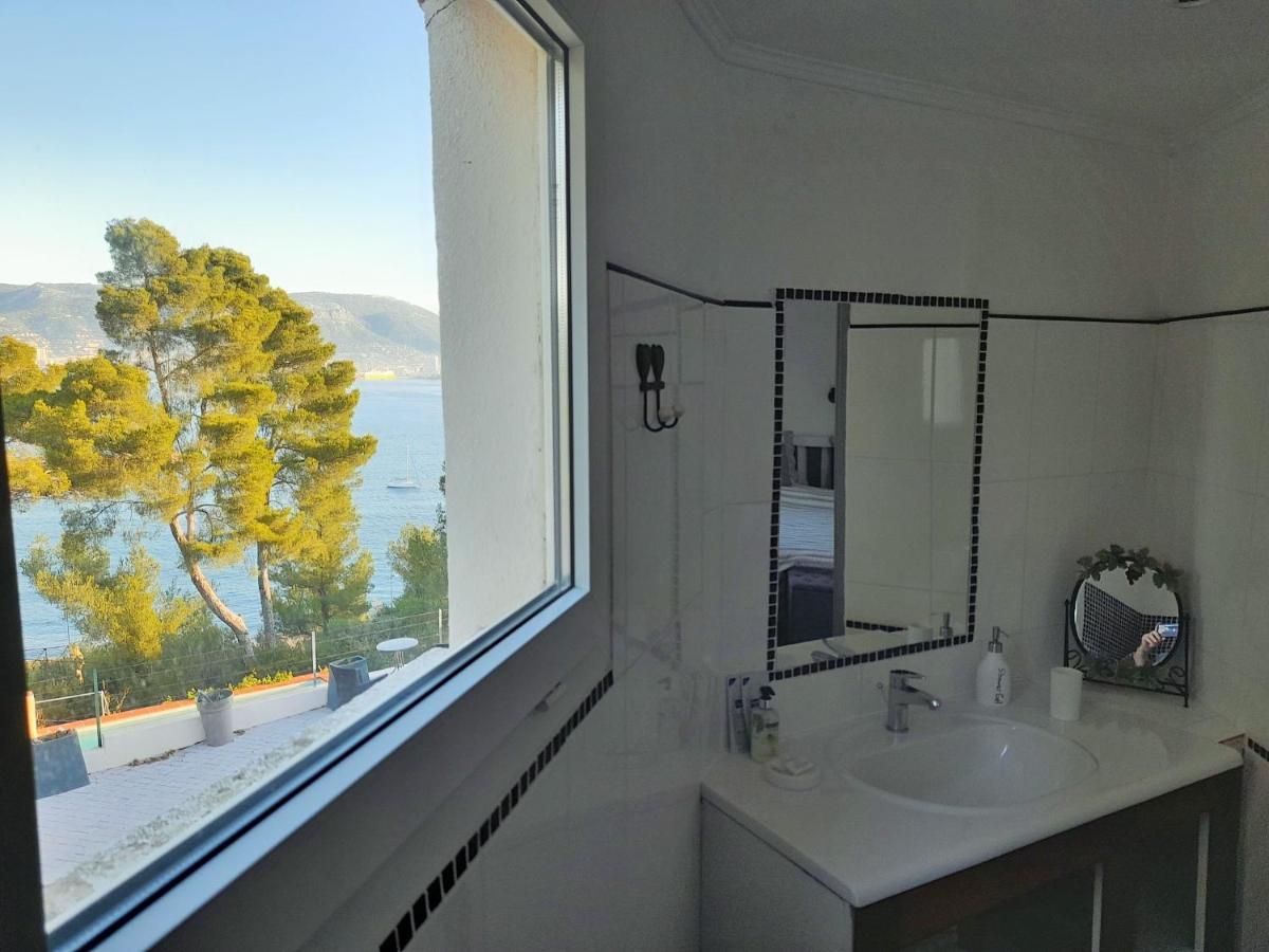 Villa-Chateau Les Terrasses - Tamaris, Plage Des Sablettes, Mer Au Bas De La Propriete La Seyne-sur-Mer Luaran gambar